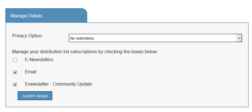 Diagram displaying how a stakeholder can unsubscribe